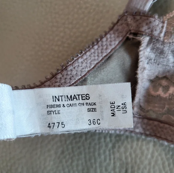 Vintage Christian Dior ballet lavender balconette dainty bra - Picture 4 of 9